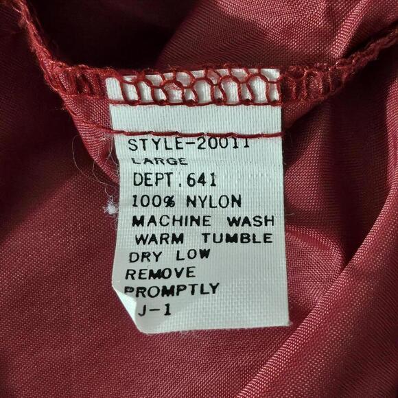2/$20 Vintage Red Club Member Jacket Size L | Retro Varsity Style Outerwear - Picture 4 of 5
